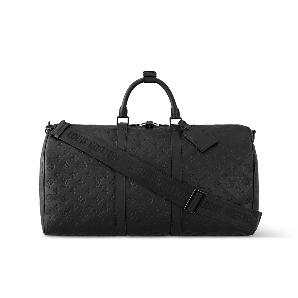 Louis Vuitton Keepall Bandoulière 50 Men's And Women's Detachable Adjustable Shoulder Strap Zipper Closure Canvas with Leather Shoulder Slanting Tote Travel Bag Bags #77955