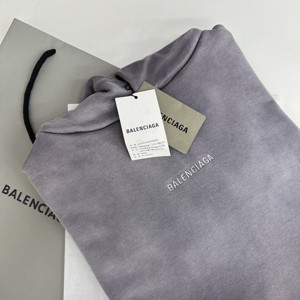 Balenciaga Washed Tie-Dye Hooded Sweatshirt Pullover #96232
