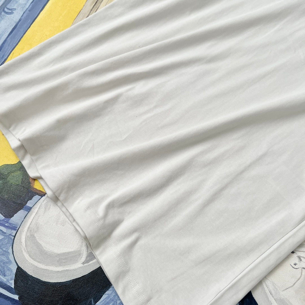 Balenciaga Men's Women's Summer Letter Printed Round Neck Solid Color Cotton Loose Short Sleeve T-Shirt #71584