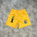 Eric Emanuel Question Mark Shorts Yellow