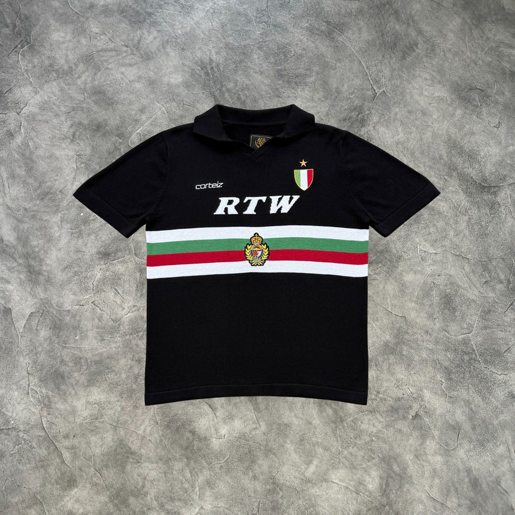 Corteiz Badge Knit Jersey Black