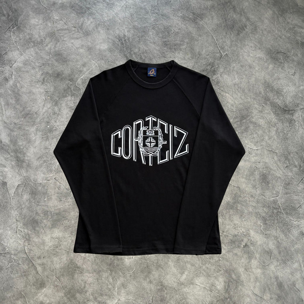 Corteiz Sophomore Raglan Long Sleeves T-Shirt Black