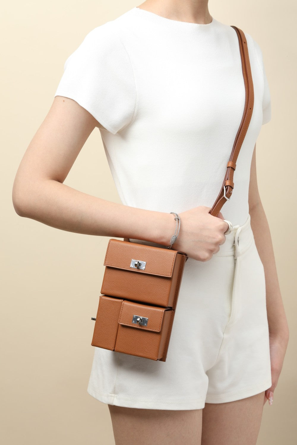 Hermès Kelly Multipocket To Go pouch Beige #319189