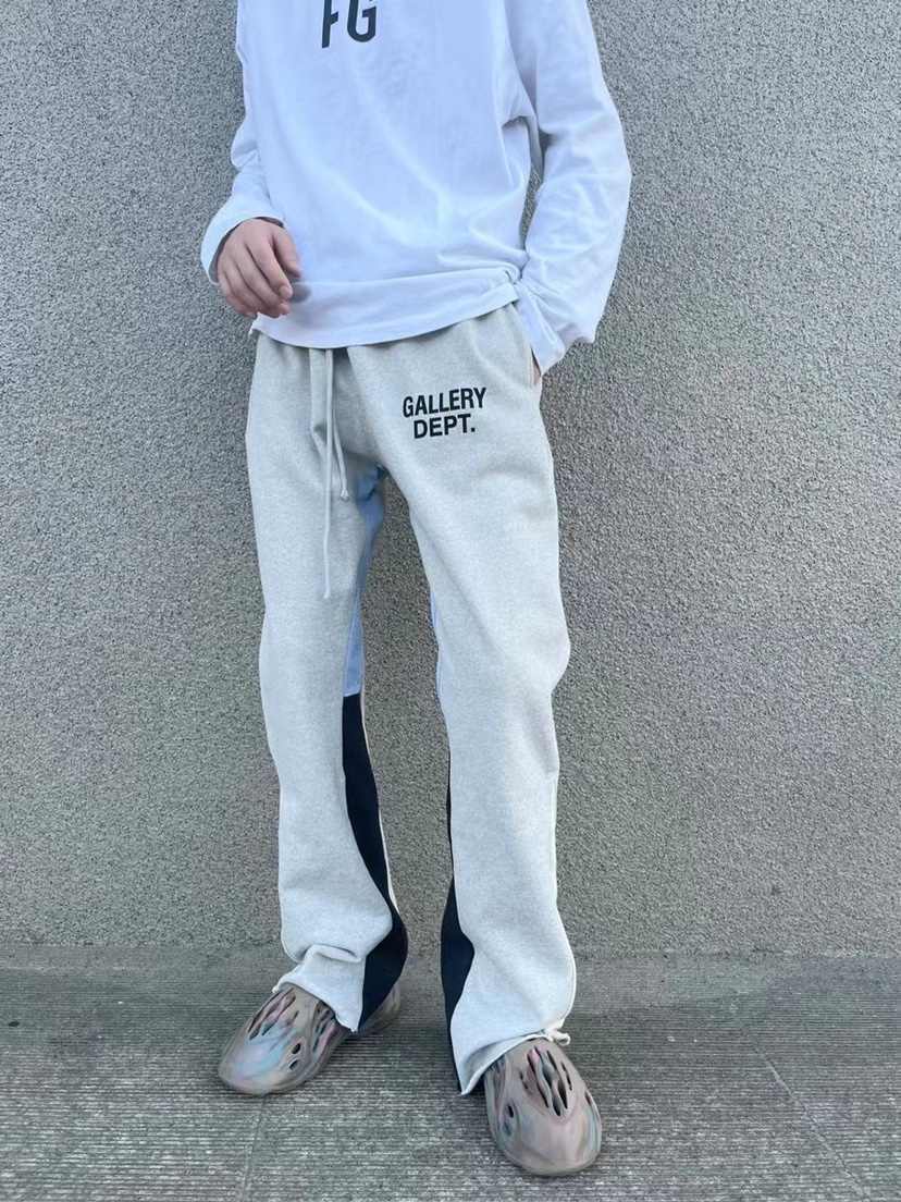 Gallery Dept Men's Spring And Autumn High Street Trend Structure Splicing Splash Ink Casual Sweatpants American Fashion Casual Straight Casual Pants #71782