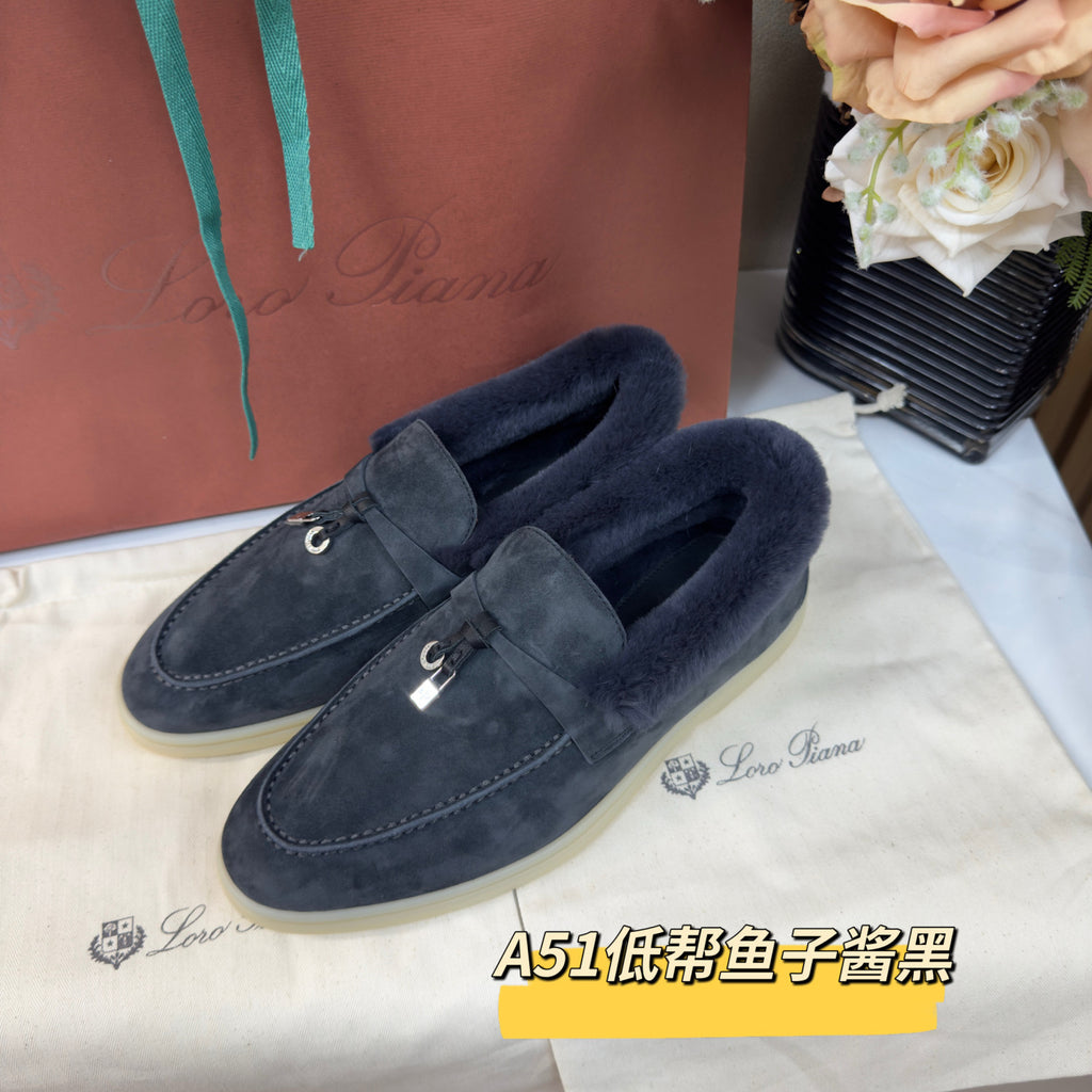 Loro Piana Summer Charms Walk Loafer Suede Moorland #334047