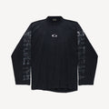 Balenciaga Top-quality Version Men's Transparent Tape Shifted Oversized Long Sleeve T-shirt in Faded Black#376444