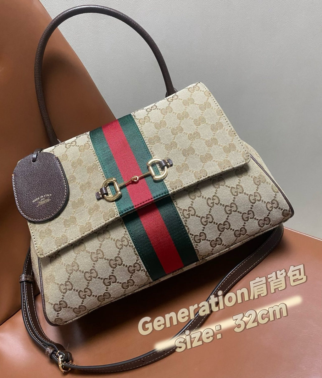 GUCCI Paparazzo Medium Top Handle Bag Leather #383705