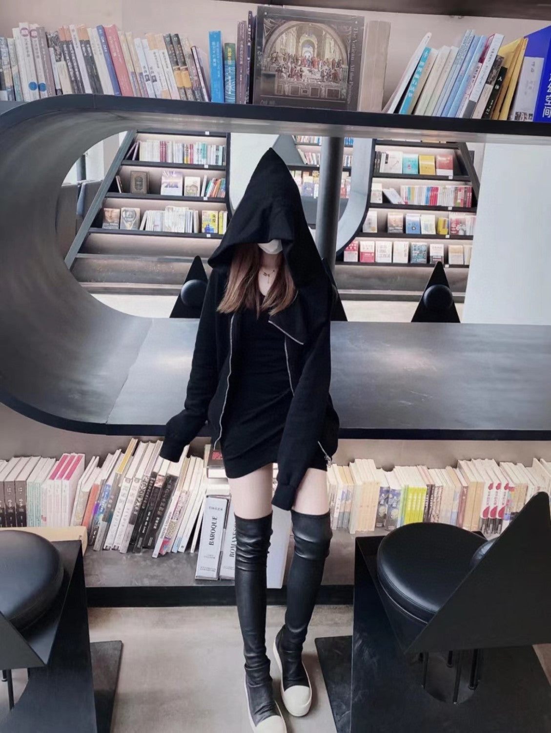 Rick Owens Irregular Zipper Jacket Coat Ngvp #6553