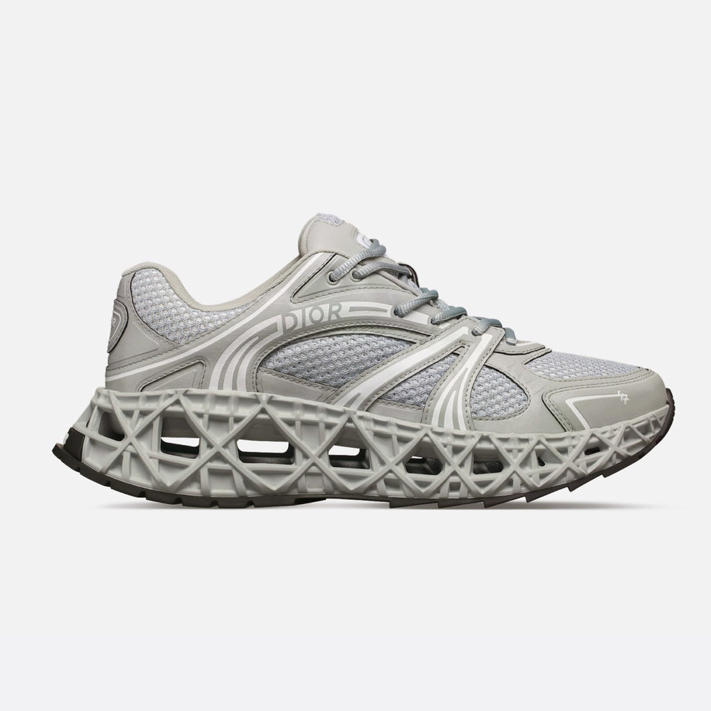 Dior Men's B35 Nxxt Sneakers Four Seasons Solid Color Round Head Lace-Up Low Casual Shoes Openwork Checkered Sole #81269