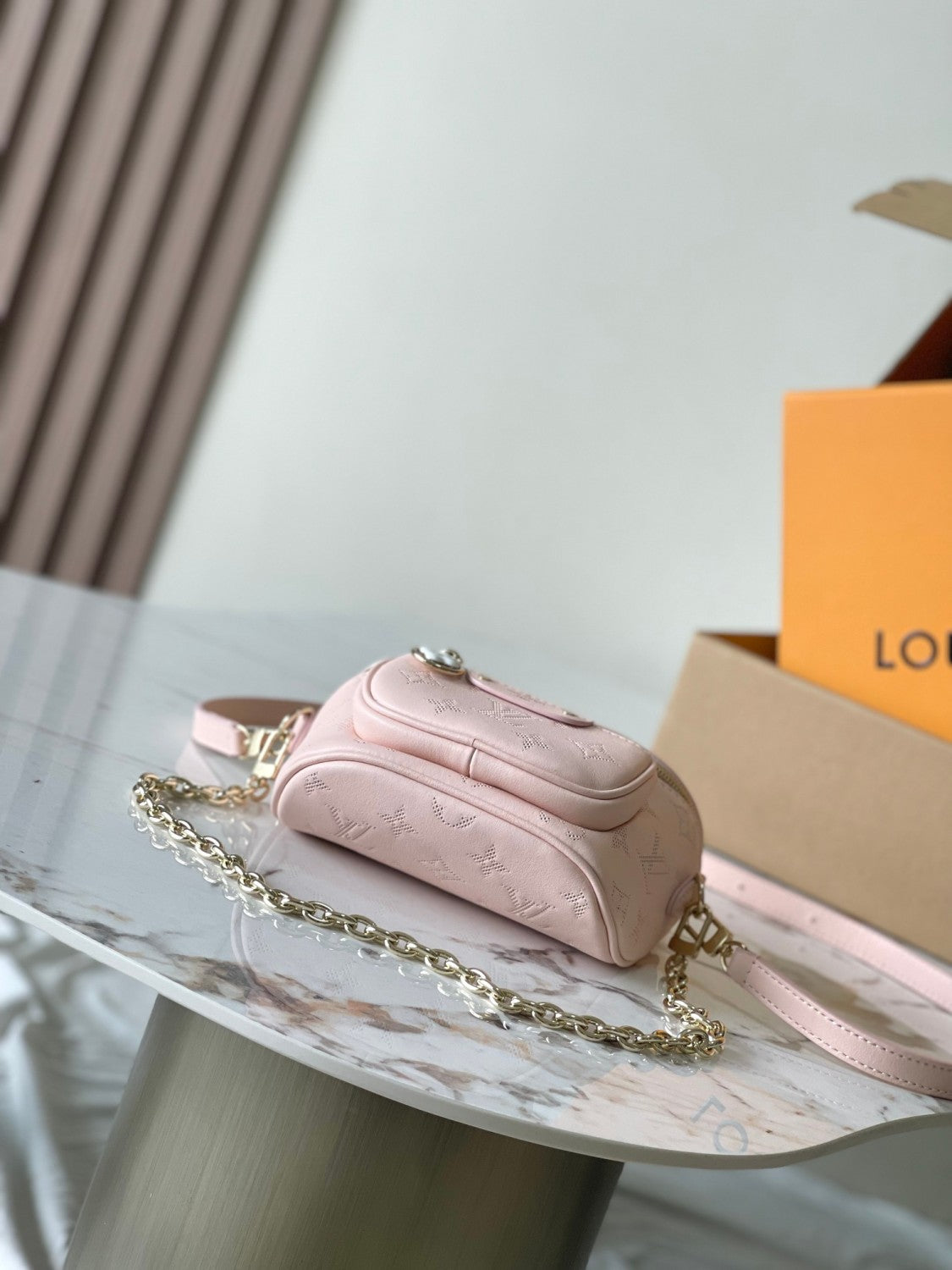 Louis Vuitton Mini Bumbag Flower Ring Women's Solid Colour Logo Print Soft Calfskin Handbag Shoulder Crossbody Bag Bags #76842