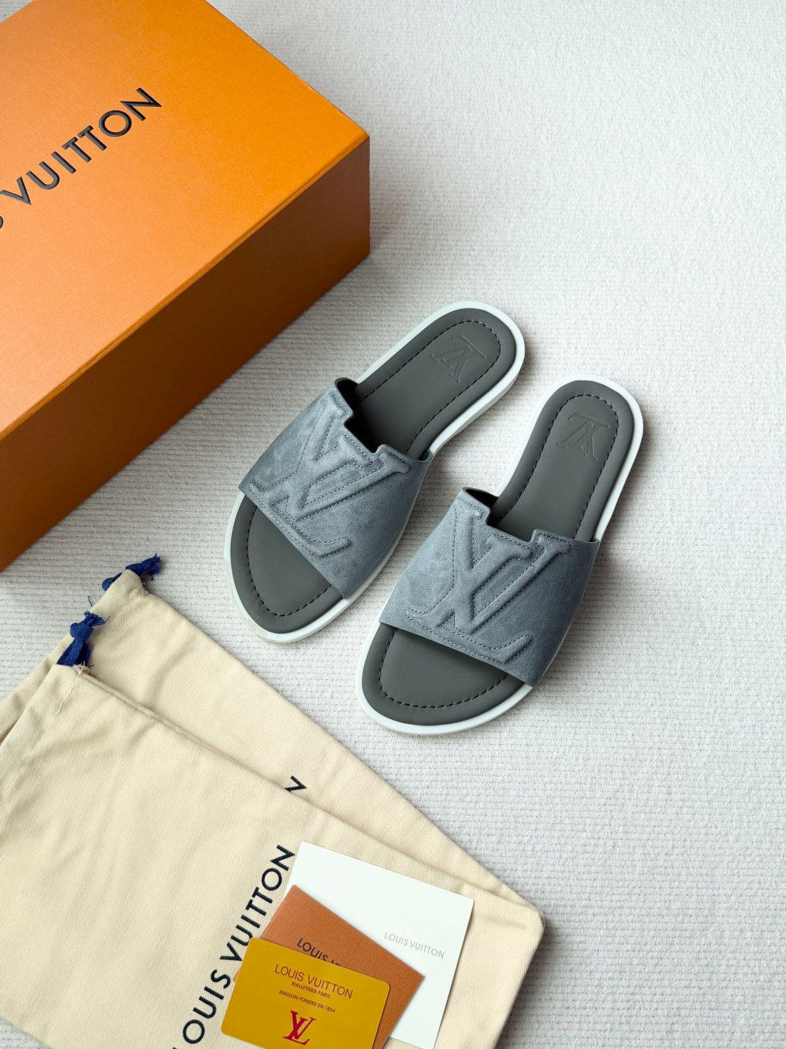 LOUIS VUITTON LV Portofino Mule Men Shoes#379795