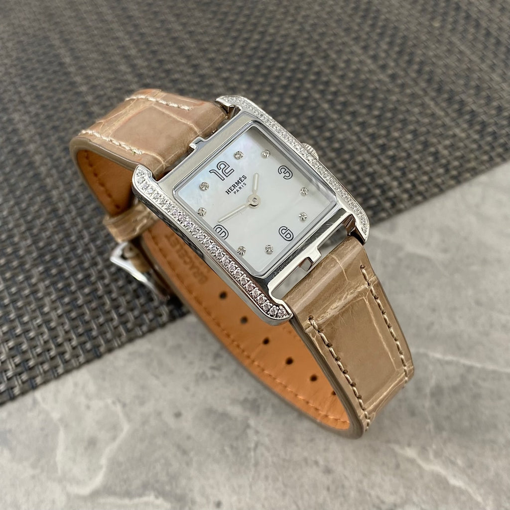 Hermes Cape Cod Women's Fashion Classic Minimalist Quartz Movement Genuine Leather Strap Watch Accessories #78528