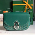 Goyard 233 Classic Edition Fashionable Modern Canvas And Calfskin Crossbody Bag With Metal Logo Buckle Bag Bags #196800