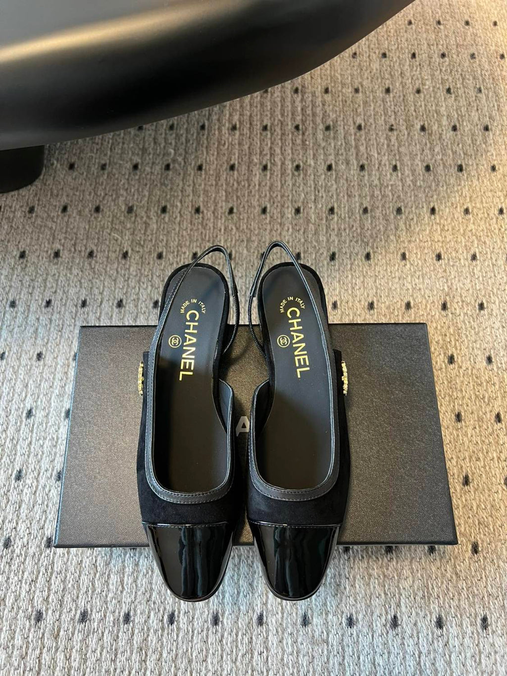 Chanel Women's Spring Summer Solid Colour Suede Leather Round Toe Ballet Sandal Shoes #76711