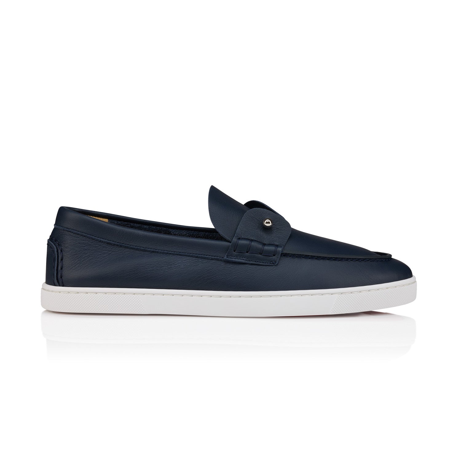 Christian Louboutin Men's Solid Color Cowhide Leather Casual Flat Loafers Shoes #77839