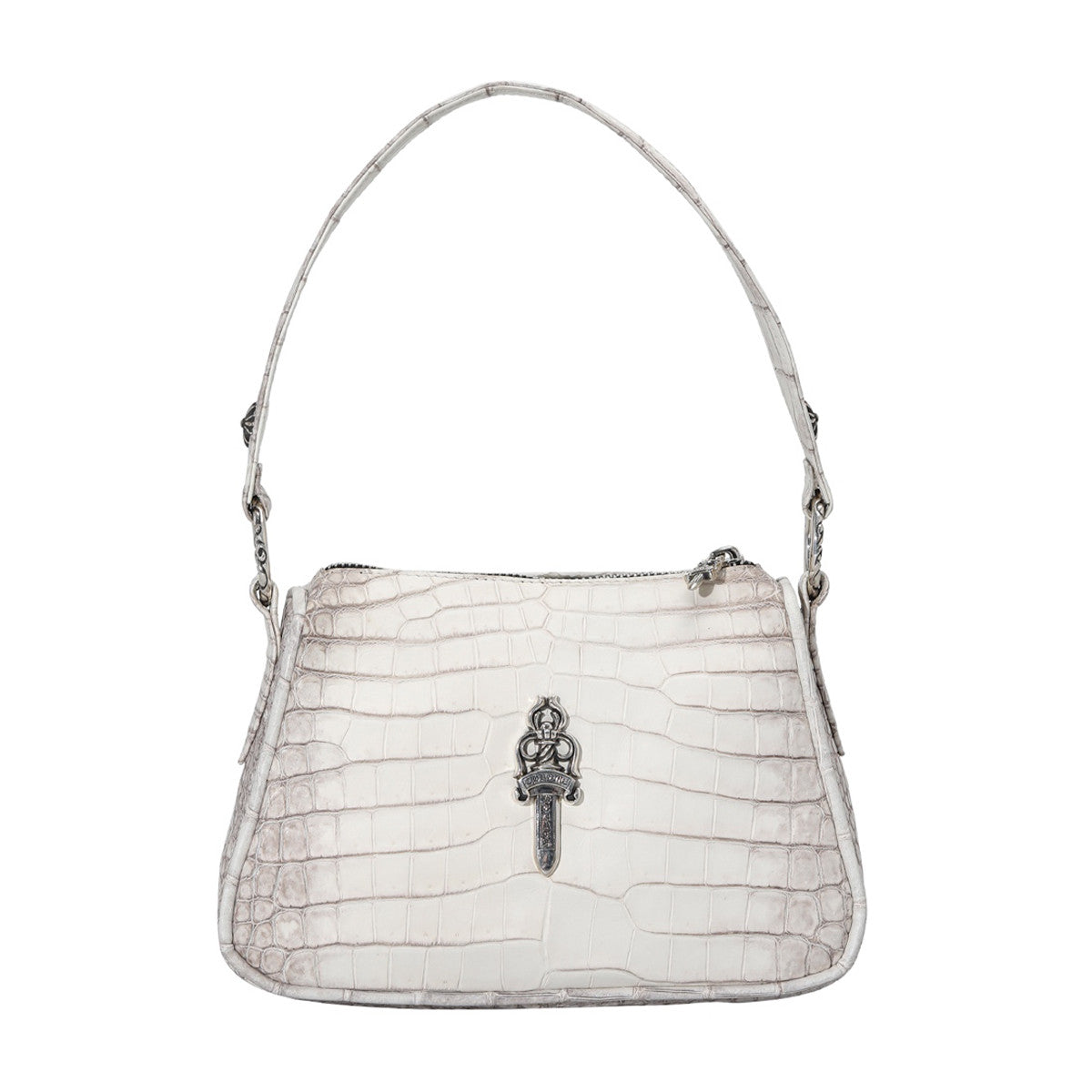 Chrome Hearts Women's Fashion Classic Leather Sword Jacquard 925 Sterling Silver Jewelry Solid Color Underarm Bag Small Handbag Bags K680 #81574