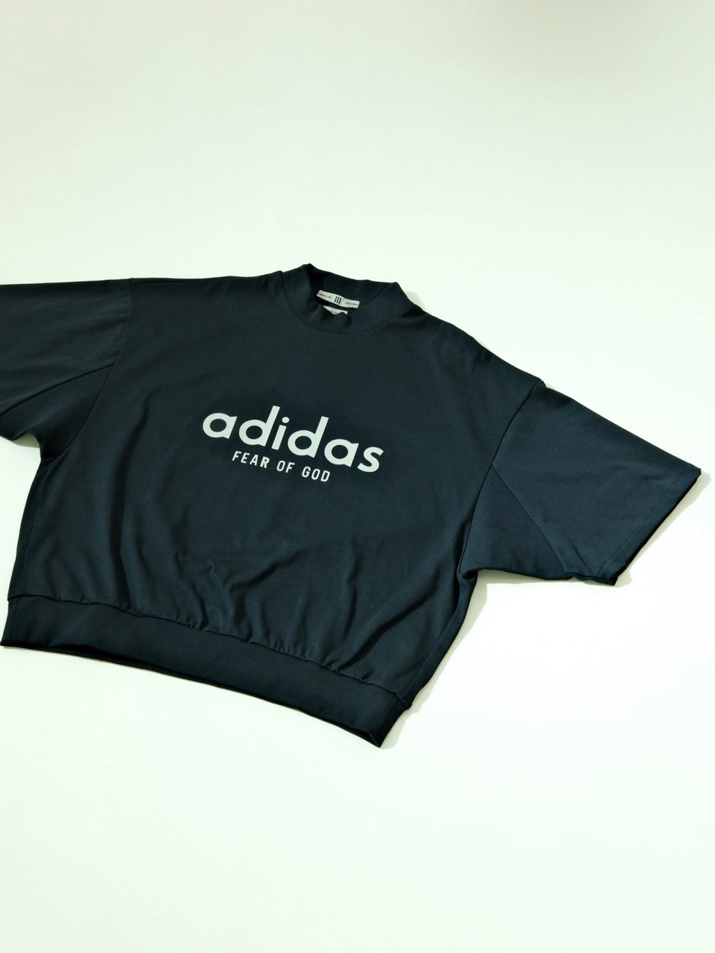 Fear of God x Adidas Men's and Women's Summer Black Casual Round Neck Short Sleeve T-Shirt Tie Stretch Waistband Shorts Set Suit #72225