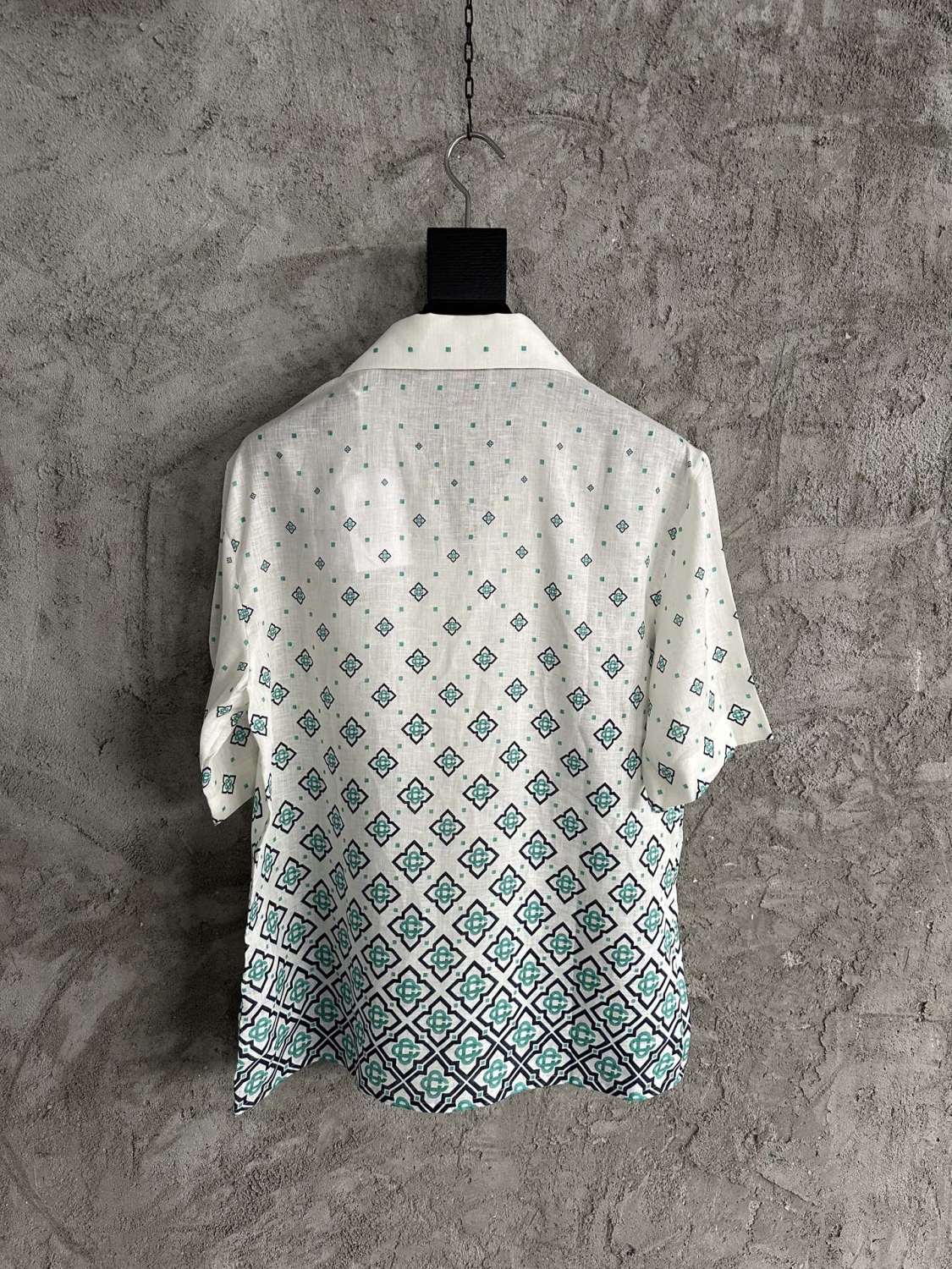 Casablanca Gradient Monogram Linen Shirt Shorts #337182
