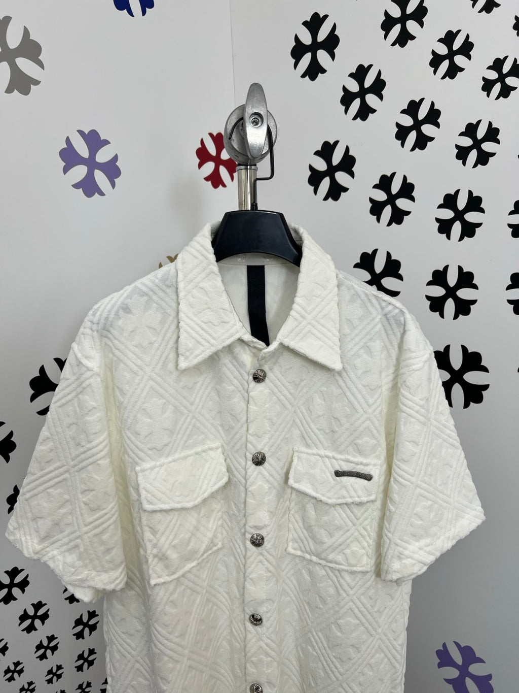 Chrome Hearts Terry Jacquard Short-sleeved Shirt #375817