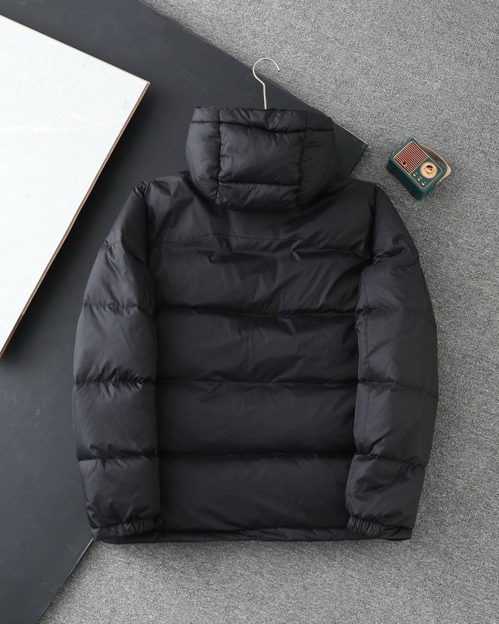 Ralph Lauren Men's Winter Solid Color Embroidered Logo Print Hooded Zipper Long Sleeve Puffer Down Jacket #77217