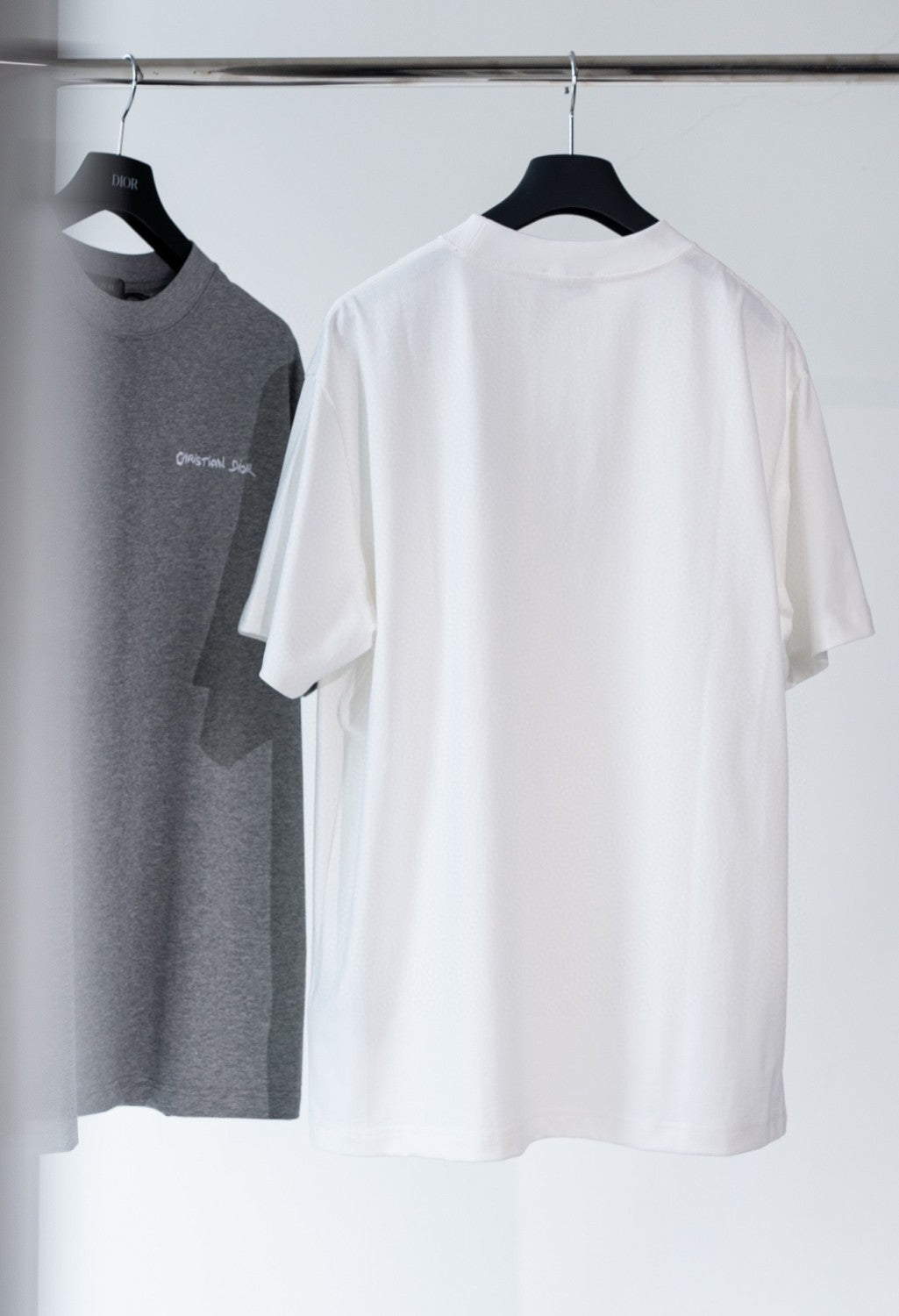 Dior Men's Summer Solid Color Embroidered Letter Logo Round Neck Cotton Short Sleeve T-Shirt #72899