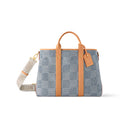 Louis Vuitton Weekend Tote Men's And Women's Solid Colour Detachable Adjustable Shoulder Strap Checkerboard Checkerboard Printing Denim Shoulder Handbag Tote Bag Bags #76851