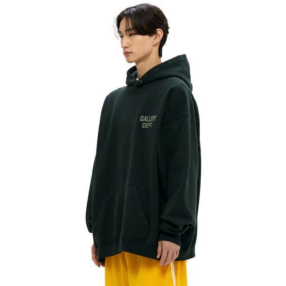 Gallery Dept. Men's And Women's  Spring/fall Fashion Casual Retro Hooded Pullover Long Sleeve Logo Sweatshirt With Letter Print Fleece Lining Sweatshirt  #79267