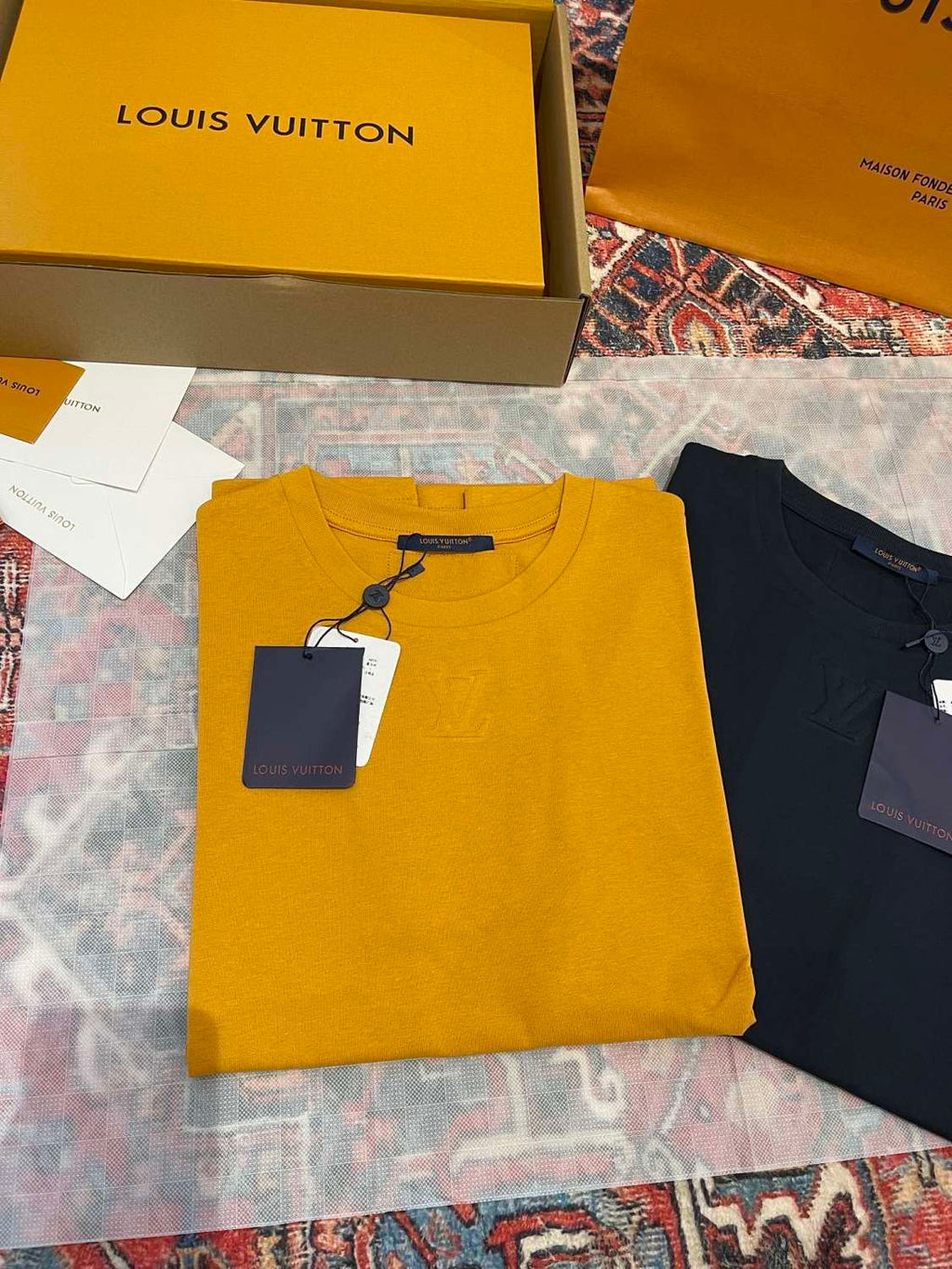 Louis Vuitton Men's Summer Solid Color Embroidered Logo Round Neck Cotton Short Sleeve T-Shirt #74122