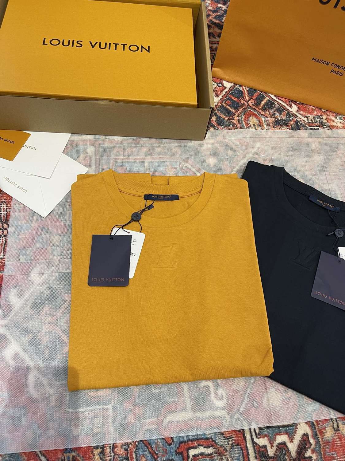 Louis Vuitton Men's Summer Solid Color Embroidered Logo Round Neck Cotton Short Sleeve T-Shirt #74122