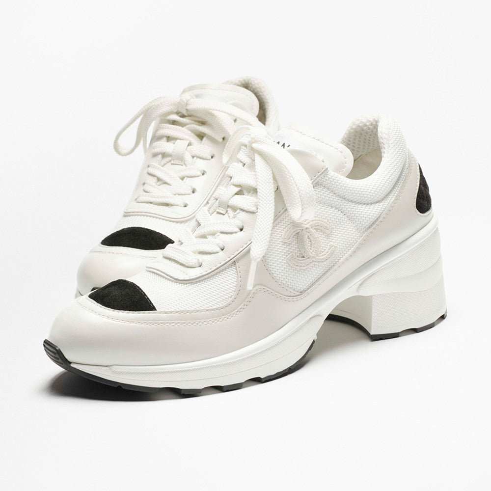 Chanel Sneakers Mixed Fibers Shiny Calfskin Suede Calfskin #335039