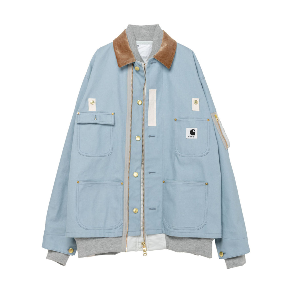 Sacai Carhartt WIP Canvas x MA-1 Jacket Michigan Men's Fall And Winter Loose Casual Fake Two Pieces Splicing Jacket #96979
