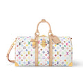 Louis Vuitton Keepall Bandoulière 45 Men's Detachable Adjustable Shoulder Strap Zipper Closure Canvas with Colorful Print Shoulder Handbag Bag Bags #75241