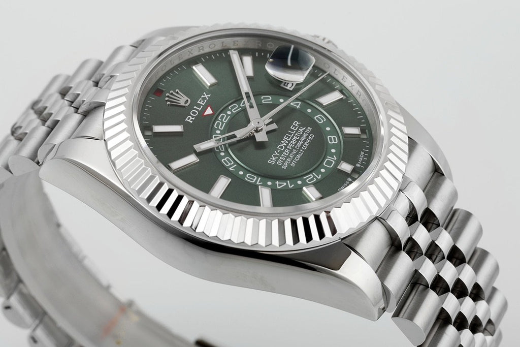 Rolex Men's Automatic Mechanical Movement Waterproof Solid Color Dial Stainless Steel Case Watch #72393