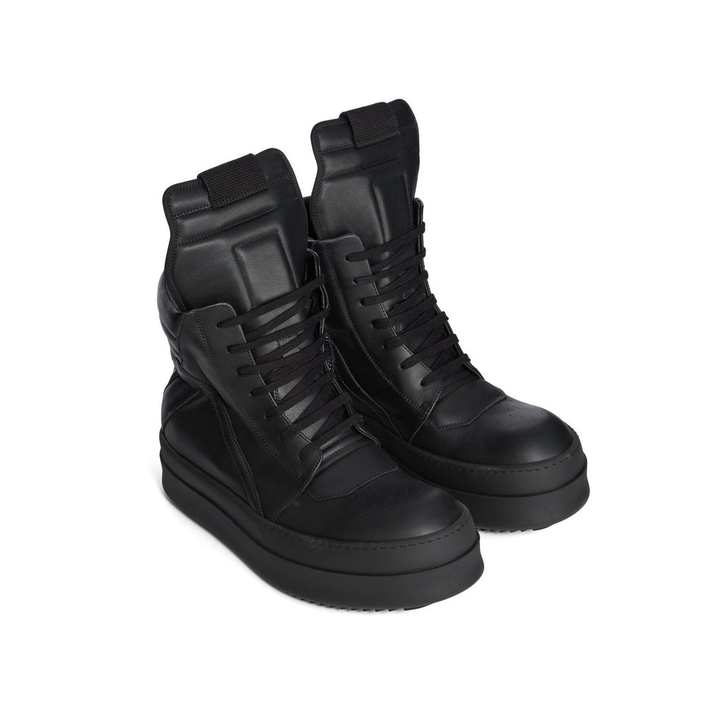 Rick Owens Men's And Women's Fall/winter Fashion Casual Round Toe Lace Up High Top Thick Sole Side Zip Sneakers Shoes #79252