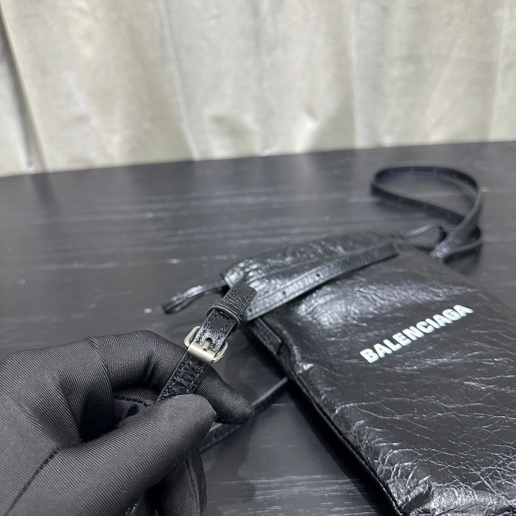 Balenciaga Men's Shopper Phone Holder #335825