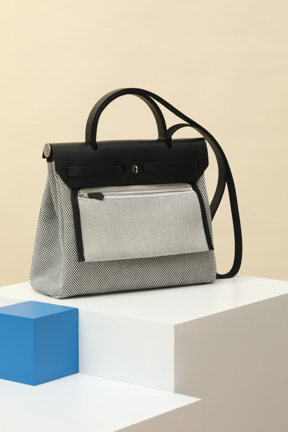 Hermes Women's Classic Fashion Solid Color Leather Saddle Buckle Lock Military Canvas Travel Tote Shoulder Bag Bags HB310180 #79122