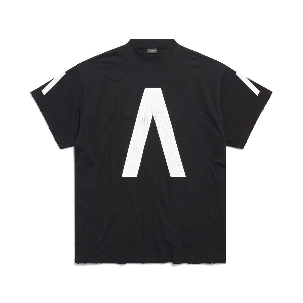 Balenciaga Music丨Archive Series Men's Summer Logo Cotton Round Neck Short Sleeve T-Shirt Top #97375