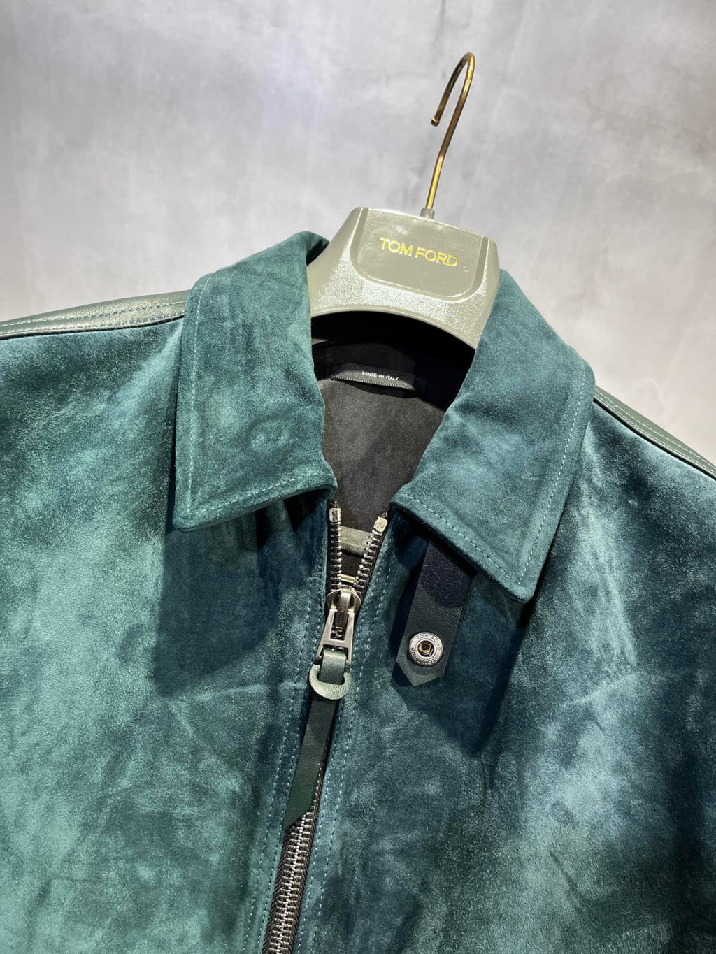 Tom Ford Suede Zip Lapel Jacket #96185
