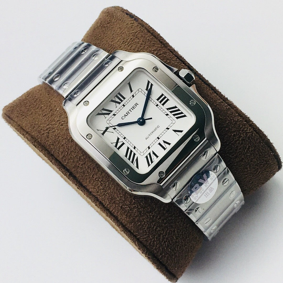 Cartier Santos De Cartier Watch Large Couple'S Watch Fashion Smartink Disassembly System Sapphire Cut Temperament Watch Accessories Thickness 9.08mm #81214