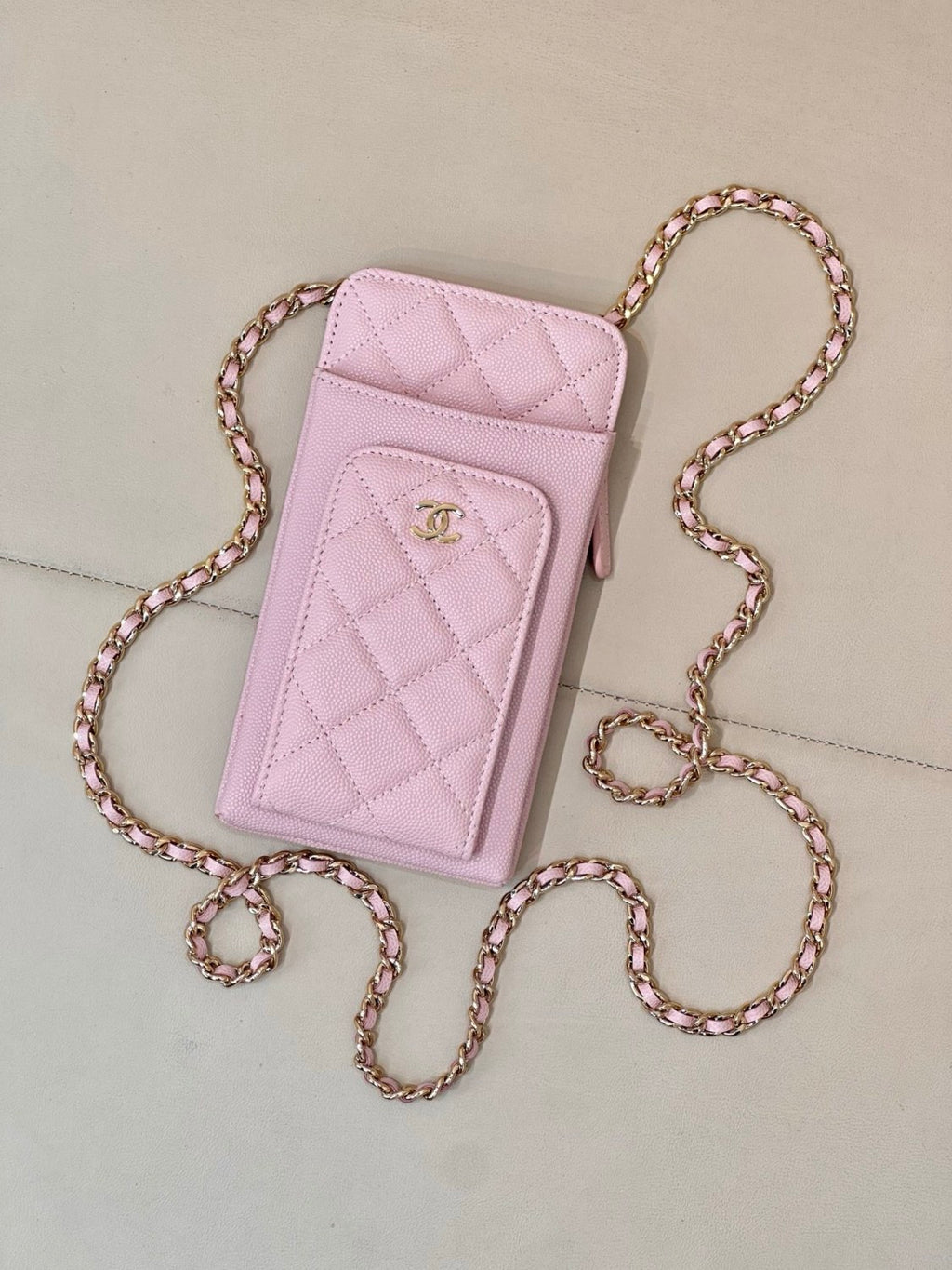 Chanel Women's Fashion Casual Leather Chain Logo Mobile Phone Bag Coin Purse Card Holder Bag Bags #78386