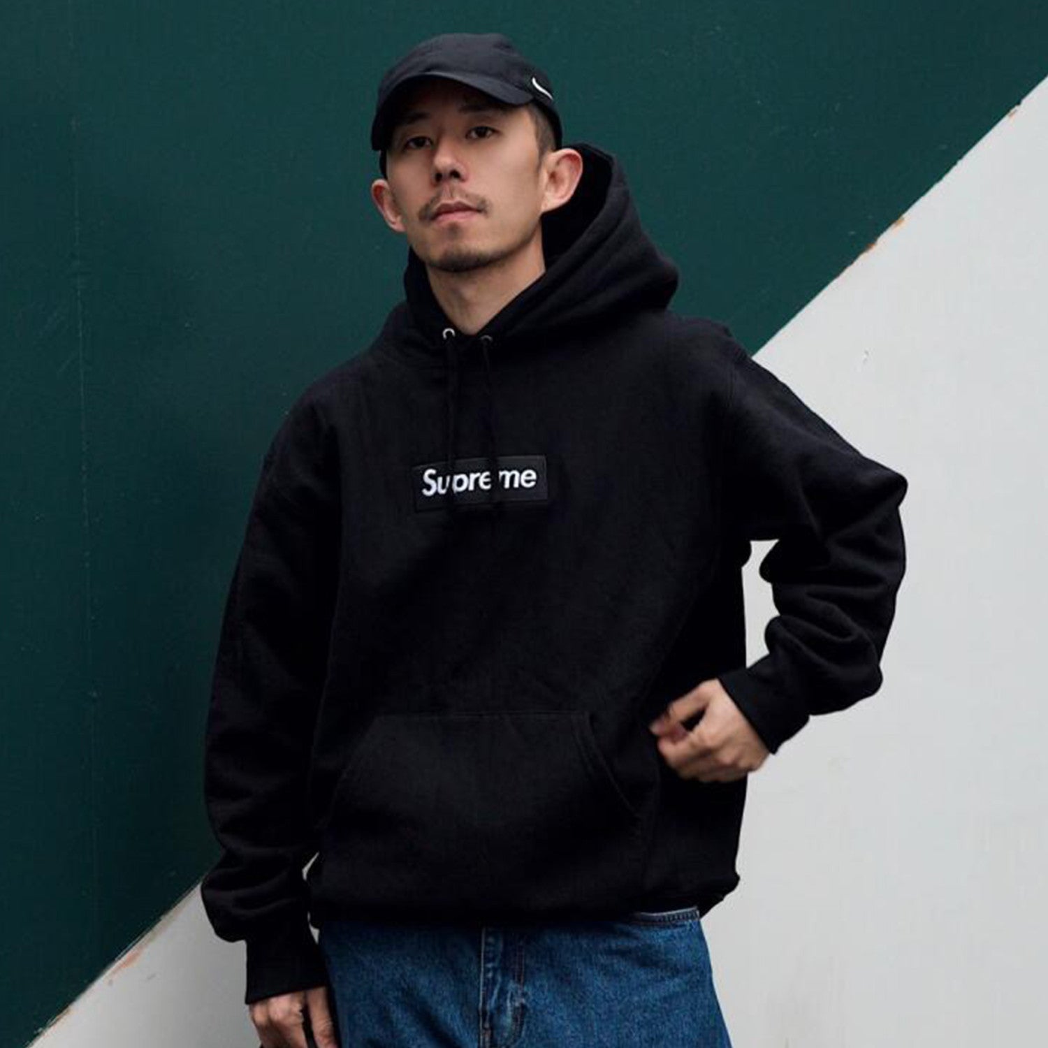 Supreme Men's And Women's Spring And Autumn Solid Color Logo Hoodie Multi-color Hooded Sweatshirt Casual Loose High Street Trendy Tops  #71398