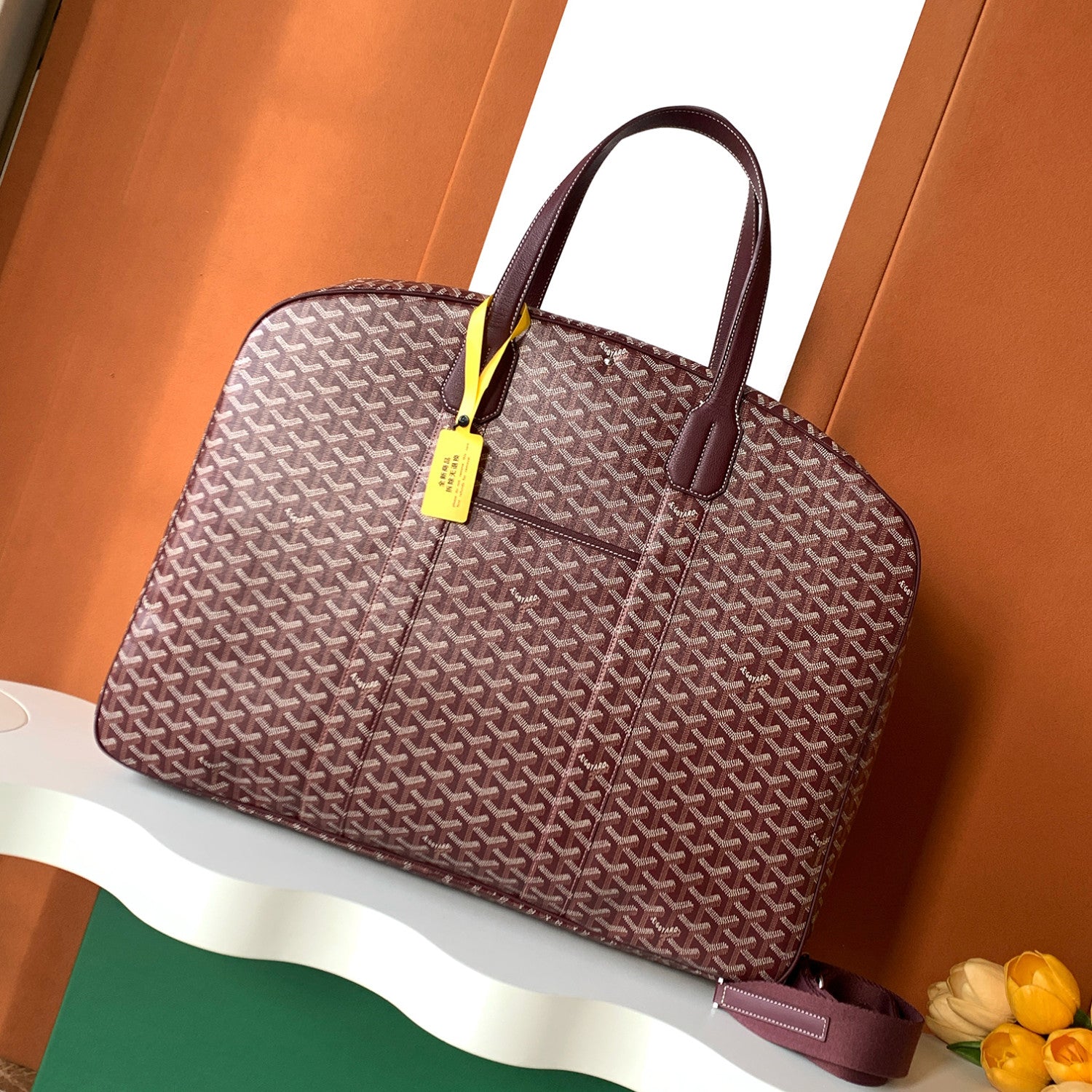 GOYARD Men's Women's Savile Row Clothes Bag Full Print Zipper Closure Handbag Solid Color Travel Bag Bags SAVIL2GMLTY01CL01P #77626