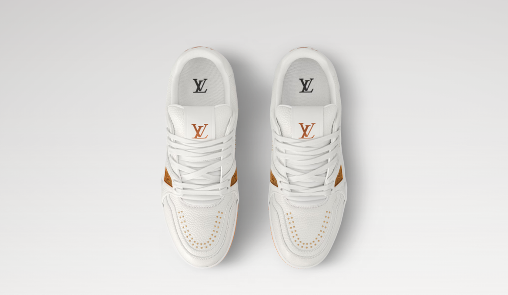 Louis Vuitton Men's & Women's LV Trainer Sneakers All-Season Low-Top Solid-Color Round-Toe Lace-Up Leather Casual Shoes #81532