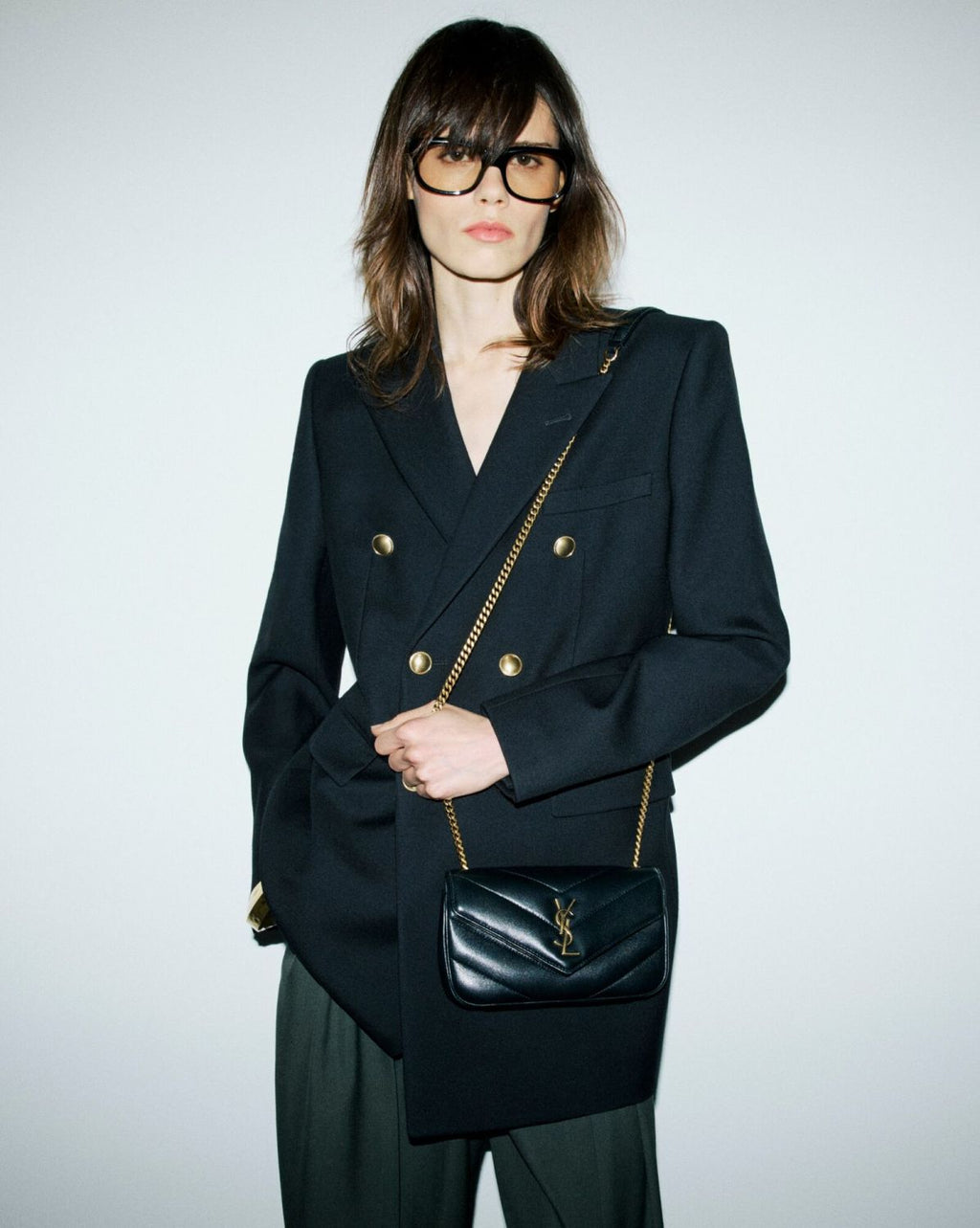 Saint Laurent LOULOU Mini Small Medium Sheepskin Handbag Shoulder Bag Crossbody Bag #332857