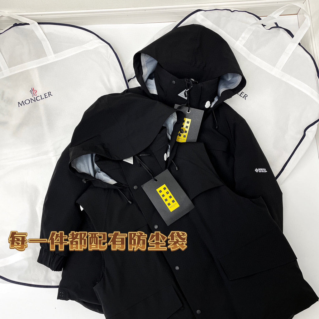 Moncler Black Hooded Down Jacket #22155