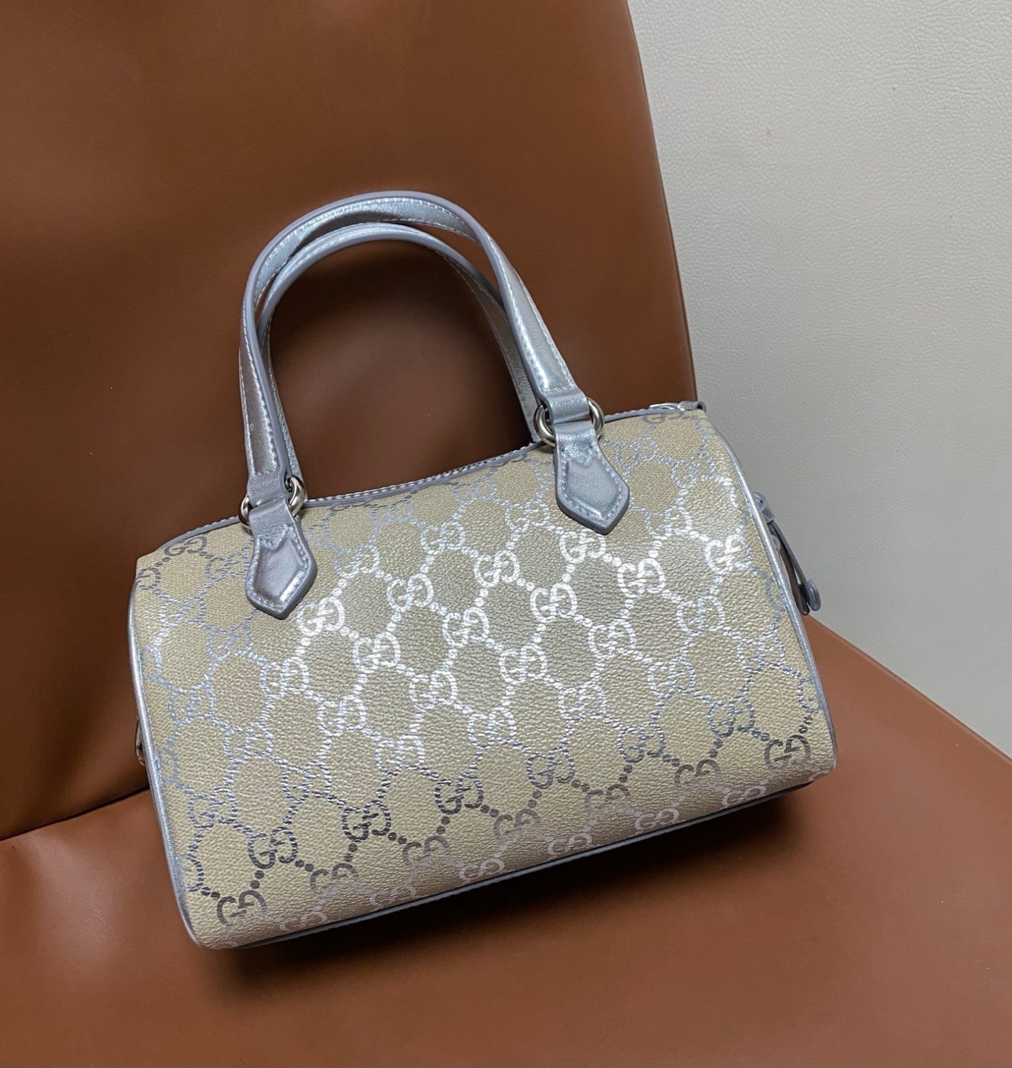 Gucci GG Emblem Small Boston Bag #337066