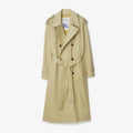 Burberry Men's Spring And Fall Solid Color Double Breasted Tie Waist Long Windbreaker Coat Jacket #98782