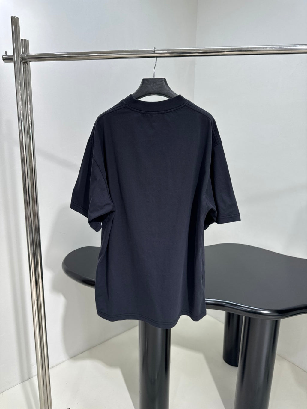 Balenciaga BB ICON STENCIL Men's Summer Fashion Casual Crew Neck Vintage Plain Knit Oversized Loose Fit T-Shirt #78613