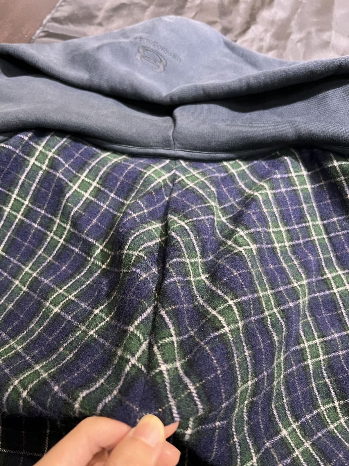 Balenciaga Men's Spring And Autumn UNITY Sports Logo Plaid Scarf Zipper Loose Solid Color Long Sleeve Hoodie Sweatshirt Jacket Ngvp #9481