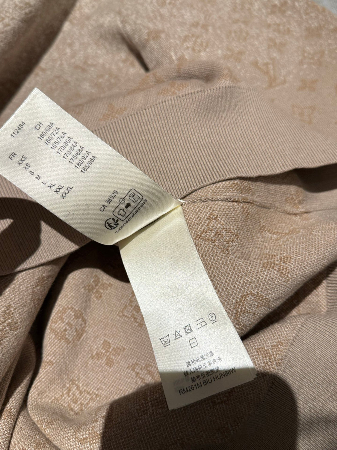 Louis Vuitton Monogram Long-Sleeved Crewneck 1AJTX9 #337083